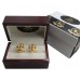 Legal Scales Cufflinks in Polished Wood Box